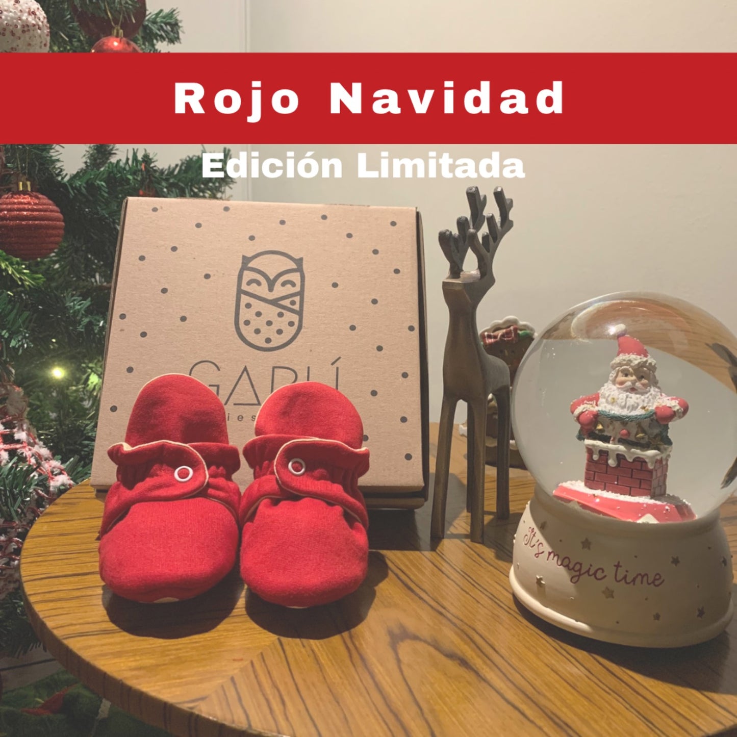 Gabuchas Algodón Rojo Navidad